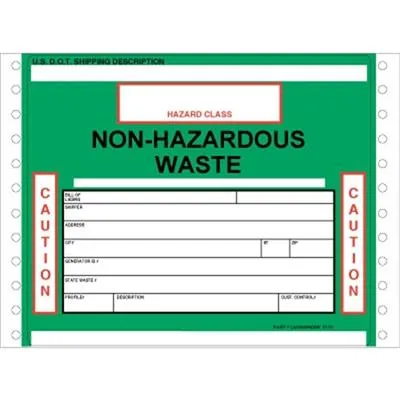Non-Hazardous Waste Label - GWM7